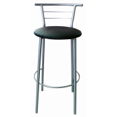 Барный стул См-48 (Алюминий хром/Красный)