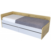 Кровать с ящиками Stif 0.8 (Дуб бунратти/Белый)