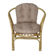 Кресло RJG-Bahama EXTRA (Ротанг №4, ткань Matador 016)