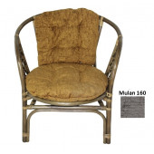Кресло Bahama (Ротанг №6, ткань Mulan 160)