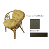 Кресло Bahama (Ротанг №7, ткань Matador 015)