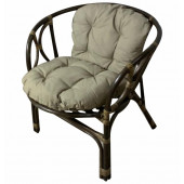 Кресло RJG-Bolima (Ротанг №6, ткань JPN DRILL 102)