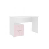 Стол письменный Алиса с ящиками 332.08 (Белый/Розовый)