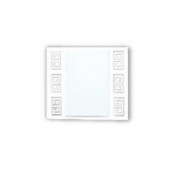 Зеркало Афина (МДФ глянец) (Белый/Белый глянец)