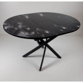 Стол обеденный раздвижной Арчи (Звездное небо S225/Опоры черные)