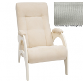 Кресло для отдыха Неаполь Модель 9 без лозы (Дуб шампань-эмаль/Ткань Светло-серый Verona Light Grey)