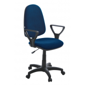 Кресло офисное Престиж Гольф ТК-10 ткань (Синий/Черный)