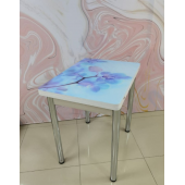 Стол обеденный ломберный Аверс (Голубая орхидея/Бадега светлая)