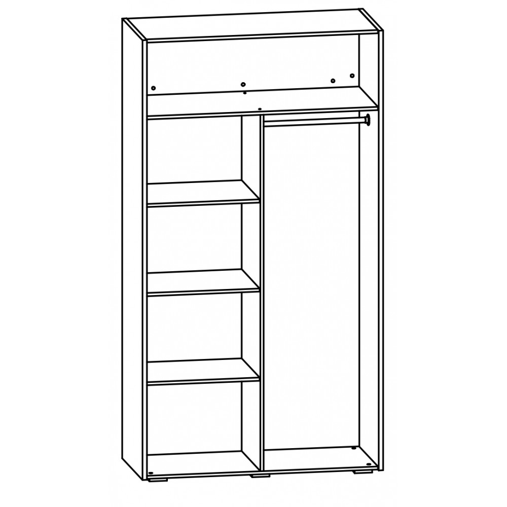 Шкаф афина 3 створчатый