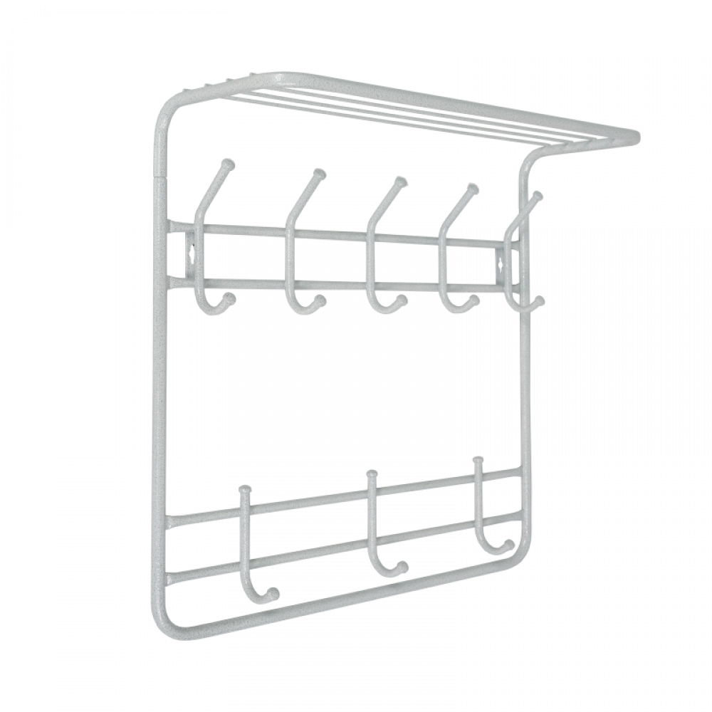 Вешалка норма 3 белое серебро